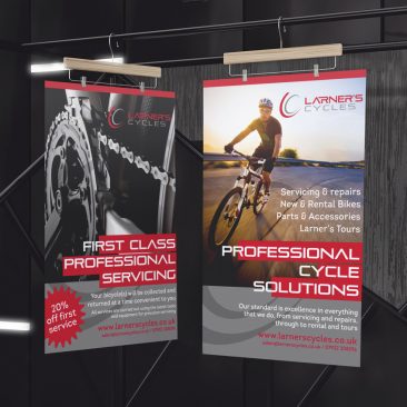 Larner's Cycles Display Stands